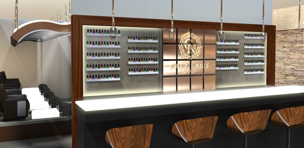 Chez nail EcoJET Rendering nail bar 1
